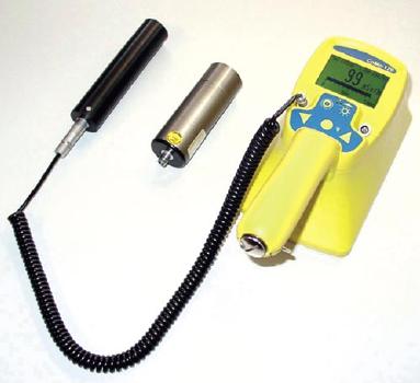 CoMo with connected detector for dose rate measurement