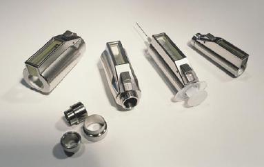 Tungsten syringe shieldings